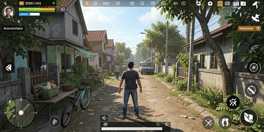 Tangkapan layar dari gameplay 9399 menunjukkan interaksi karakter yang menarik dalam simulasi.