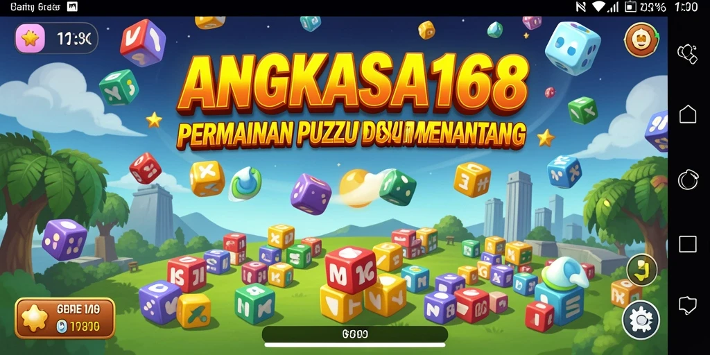 Tampilan gameplay seru dalam ANGKASA168 dengan tantangan puzzle.