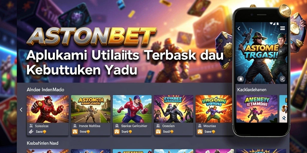 Screenshot utama ASTONBET menampilkan antarmuka aplikasi yang intuitif dan modern.