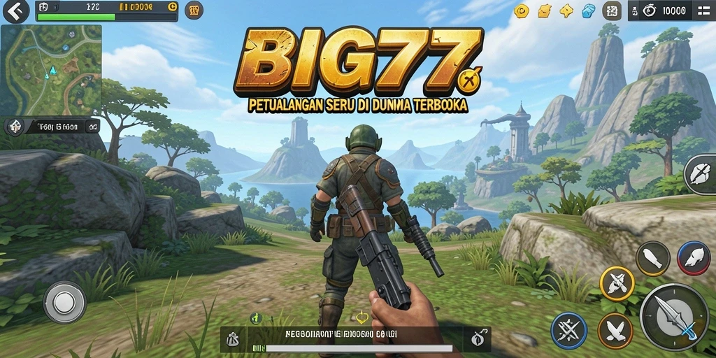 Tampilan gameplay BIG77 yang menawan dalam dunia Open World.