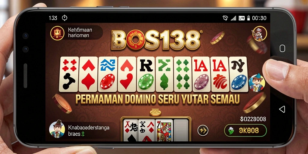 Tampilan gameplay seru dari game Domino BOS138 yang menarik.