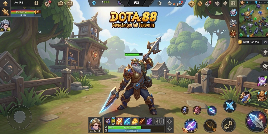 Tangkapan layar DOTA88 yang menunjukkan petualangan di dunia terbuka.