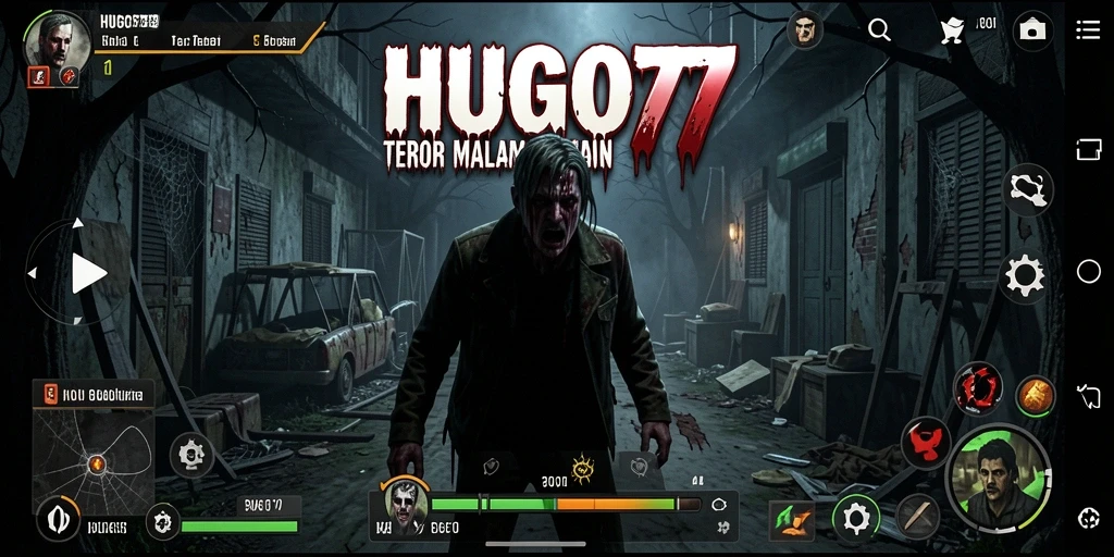 Gameplay menegangkan di HUGO77 dengan elemen Horror yang kuat.