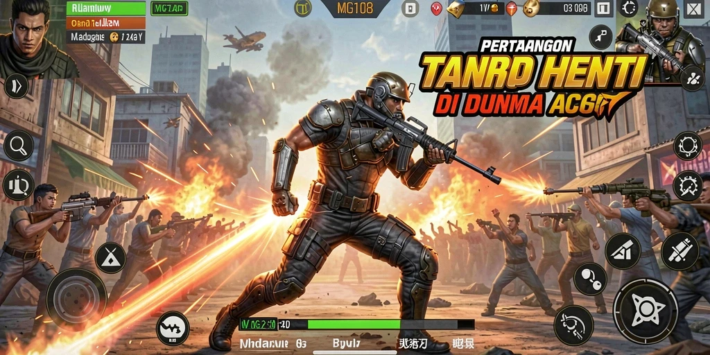 Tampilan gameplay seru dan menegangkan di MG108.