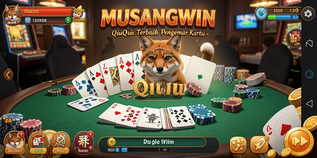 Tampilan menarik gameplay QiuQiu di MUSANGWIN.
