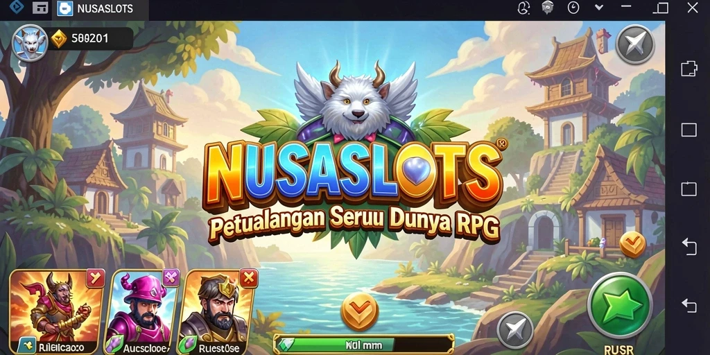 Tampilan gameplay seru dengan grafik RPG yang memikat.