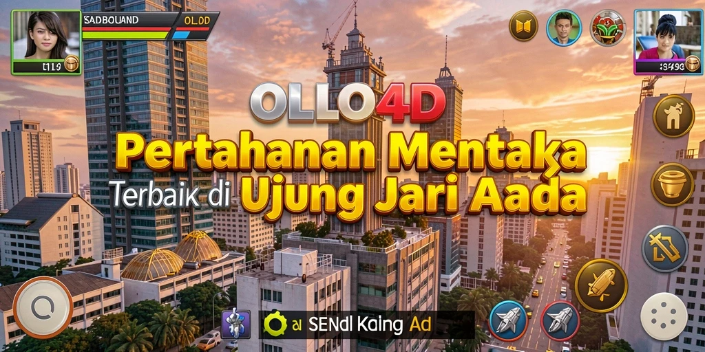 Tampilan menara pertahanan yang strategis dalam OLLO4D saat melawan gelombang musuh.