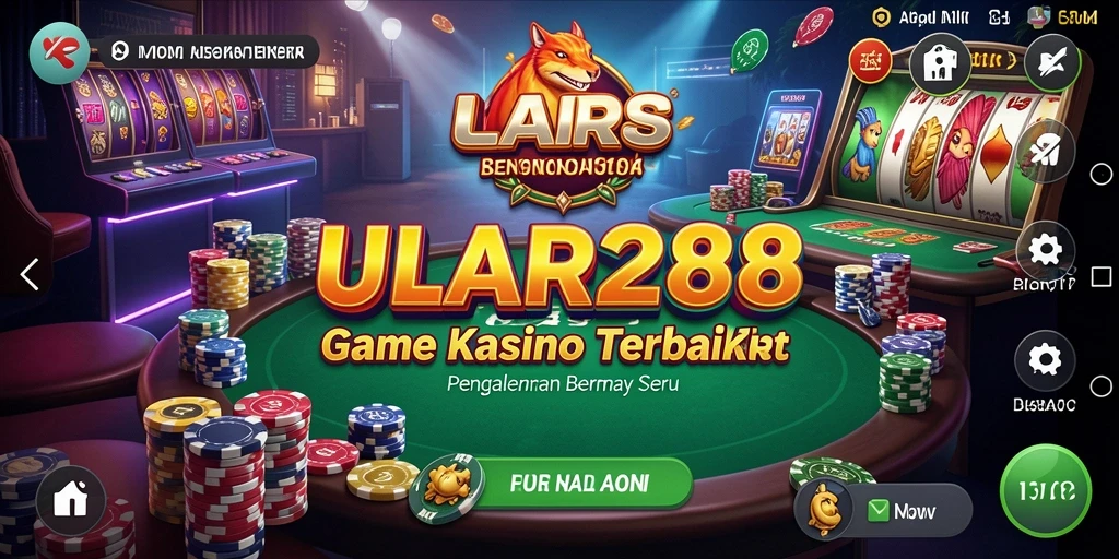 Screenshot gameplay ULAR288 menampilkan suasana Kasino yang mengasyikkan.