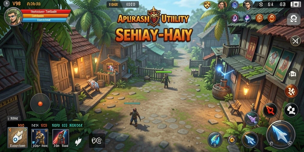 Tampilan utama V98 menampilkan berbagai alat Utility bermanfaat.