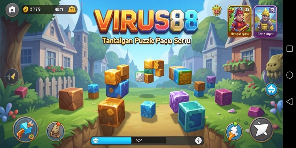 Gameplay seru dan menantang dari VIRUS88 yang mengasah otak.